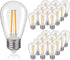 25 Pack S14 LED Replacement Light Bulbs, Shatterproof Outdoor String Bulbs, 2W Equivalent 20W, E26 Base