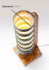 Desk Lamp for Bedside Table with 1 Watt Yellow LED Bulb, Handmade Nightstand Lamp for Bedroom