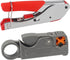 RG6 RG59 Coax Cable Compression Crimper Tool Kit, with 10 pcs Coaxial Compression Fittings