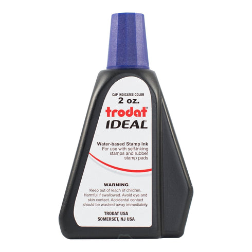Trodat 53217 Ideal Premium Replacement Ink, 2 oz., Violet | For Most Self Inking and Rubber Stamp Pads