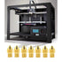 Luter 24PCS Extruder Nozzles, 3D Printer Nozzles for MK8 with Free Storage Box for Makerbot Creality CR-10 Ender 3 5