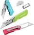 3-Pack Set, 10 SK5 WORKPRO Folding Utility Knife Quick Change Blade Box Cutter, Razor Knife with Belt Clip, Extra