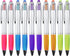 Stylus Pens 2-in-1 Ballpoint Pen, 1.0mm Medium Point with Crystals for Women, Black Ink Pen with Comfort Grip (10-Count)