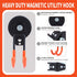 3 PCS Magnetic Garage Storage Hooks, Heavy Duty Large Magnet Hooks for Hanging Garage Tools