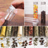18 Pack 115ml Clear Plastic Test Tubes with Screw Caps, Flat-Bottomed Bath Salt Containers for Candy, Wedding Décor