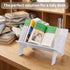 STILTOOL Desktop Small Bookshelf Organizer Wooden Tabletop Mini Bookcase Desk Storage Bookshelves Wood Storage Rack