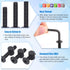 Glarks 141Pcs M6x15/ 25/35/ 45/55/ 65/ 75mm Baby Bed Crib Screws Hardware Replacement Kit, Black Hex Socket Cap Screws