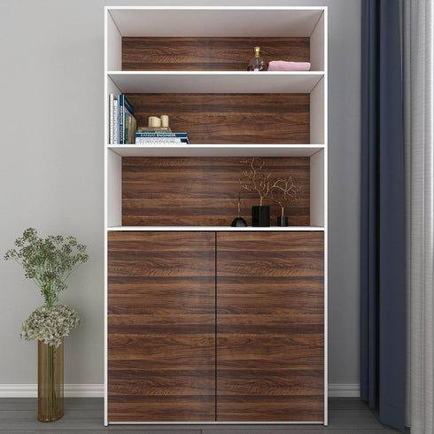 Decotalk Wood Grain Contact Paper, Walnut Wood Peel and Stick Wallpaper, Dark Brown Vinyl for Cabinets