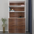 Decotalk Wood Grain Contact Paper, Walnut Wood Peel and Stick Wallpaper, Dark Brown Vinyl for Cabinets