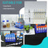 3 Pack Test Tube Rack, Centrifuge Tube Holder for 10ml/15ml/50ml, Detachable Plastic Stand