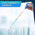 Weewooday Glass Droppers Pipettes with Big Rubber Hats, 20 cm Glass Stir Rod, 16 Pieces, Blue, 5 ml, 10 ml