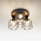 ASD Black Semi Flush Mount Ceiling Light Fixture - 3xE26 120V ETL