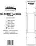 Tabbies File Pocket Handles, 9.63 X 2, White, 12 Sheets/Pack, 4/Sheet