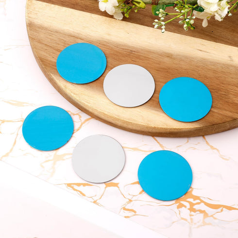 BOXOB 6pcs Counter Under Cabinet Lights Magnetic Sticky, Metal Replacement Magnetic Strips with Adhesive Backing Magnet