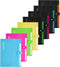 FANWU 8 Packs Expanding Files - 6 Pockets Accordion Document Organizer, A4 Size with Snap Button Closure
