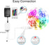 25 VOLIVO ft Led Strip Lights for Bedroom, Color Changing Led Light Strips Kit with Bluetooth App Control and IR