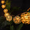 TWINKVILLA Decorative Lantern String Lights, Outdoor Plug in Hanging Lights with 10 Natural