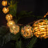 TWINKVILLA Decorative Lantern String Lights, Outdoor Plug in Hanging Lights with 10 Natural