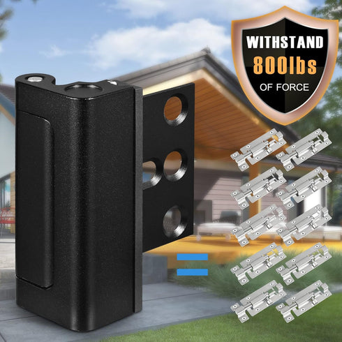 3Pack Home Security Door Reinforcement Lock, Childproof Safety Door Lock Latch Inside Stopper, Add High Security