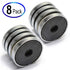 CMS MAGNETICS 8-Pack RB36 C8 Ceramic Ferrite Round Base Magnet, 15 LB Pull Force, 36mm Diameter