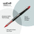 uniball Vision Elite Roller Ball Pen, Stick, Extra-Fine 0.5mm, Red Ink, Black/Red Barrel