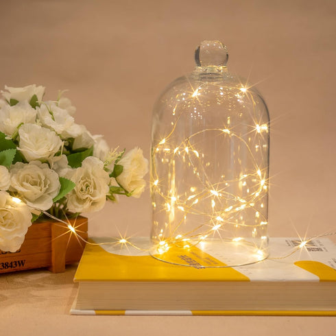 in,100FT 600 Lights,8 Wire,2 Inch Fairy Lights Plug LEDs Waterproof Led String Modes Remote Twinkle Light for Bedroom