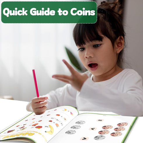 chiazllta Set 2 Counting Money Activity Workbook of Coin Recognition and Practice Workbook Pennies Nickels Dimes
