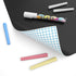 Nicpro Chalkboard Contact Paper Roll, 17.7" X 78.7" Self Adhesive Blackboard Wallpaper with 1 Marker & 5 Chalk