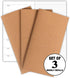 Travelers Notebook Inserts - Weekly Refills for Standard Size, Set of 3, 192 Pages, 8.25 x 4.25 Inches