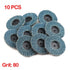 OFAPLFKUR 5/10PCS 2 Inch 80 Grinder(10pcs) Quick Change Flap Discs with Pad Holder Grit Sanding Disc Polishing Pad