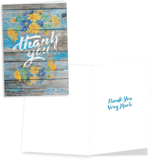 Pack 3 (3 1 VC8127TYG-C1x3 NobleWorks Assortment of Thank You Greeting Cards with Envelopes Designs, Each) Pretty
