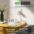 Yochoice Set 2, 6000mAh 3CCT, Motion Sensor Wall Light Indoor of Wireless Rechargeable Battery Operated LED Sconce Up