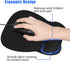 JIKIOU Ergonomic Mouse Pad with Gel Wrist Support, Comfortable Mousepad with Non-Slip PU Base for Computer Laptop Office