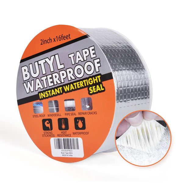 Butyl Tape Waterproof Sealing Tape, Aluminum Foil for RV Repair, Window, Glass & EDPM Roof Patching