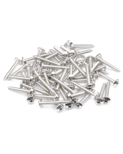 200Pcs #6 x 1 Truss Head Phillips Wood Screws, Stainless Steel 304 Self Tapping Screws by IMSCREWS