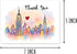 KoKi9xxGifts Watercolor Nyc Skyline Card - Thank You Card - New York City Greeting - Funny Travel Keepsake - Thanks