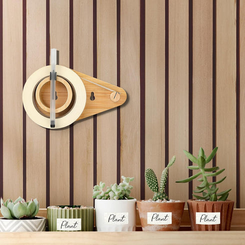 Wood Wall Mounted Masking Tape Dispenser, 1 Inch Kitchen Tape Holder for Home Organize Offices Restaurant