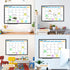 JILoffice Magnetic Dry Erase Calendar Whiteboard - Monthly 24 x 18 Inch, Black Aluminium Frame for Office & Home