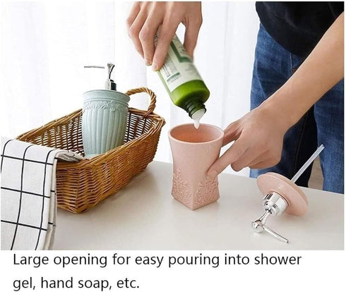 CSNBDMBBSH red1) Ceramic Soap Dispenser,Foaming Hand Soap Dispenser Refillable Hand Sanitizer Bottle, Bathroom, Kitchen