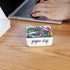 Ceramic Farmhouse Paper Clip Holders for Desk, 3.3-Inch (White)