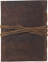 Handmade Leather Journal, 7 x 5 Inches Daily Notepad for Men & Women, Unlined Paper for Artists and Sketching.