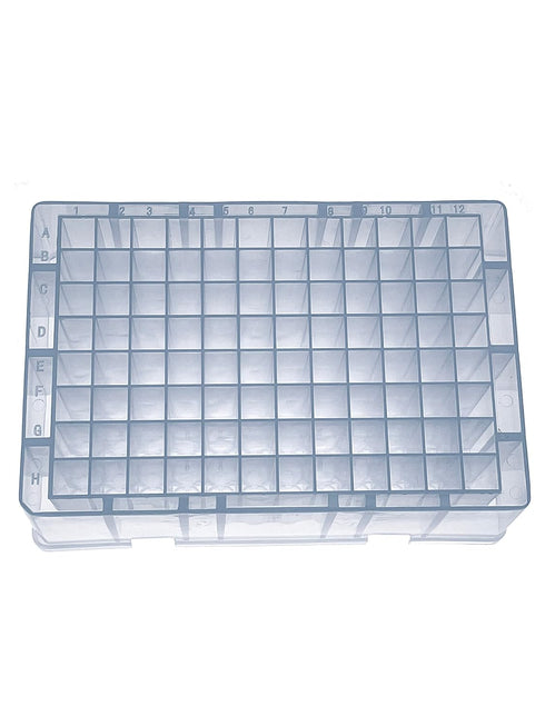 MUHWA 96 Wells Deep Well Plate, 1.2ml Storage Plate, Round Bottom, Pack of 5