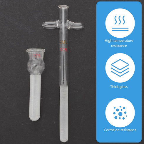 2 ML Glass Tissue Cell with Pestle, Glass Cell Tissue Homogenizer for Labs Science Class