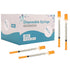 Disposable Syringes with Needle, U-100 31G 1ml 5/16 Inch (8mm) - 100 ct Box, Size: 1cc Syringe