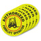 SmartSign Pack of 5 Hard Hat Labels “Authorized Fork Lift Operator” | Retro-Reflective, 2" Circle