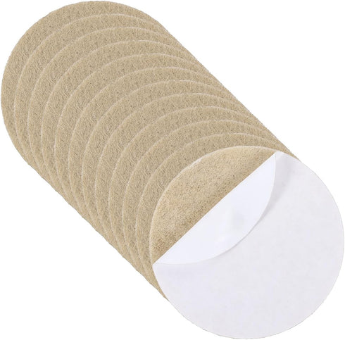 uxcell 12Pcs Lamp Base Felt, 2.5 Inch Dia 2mm Thick Adhesive Round