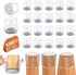 BAIPOK 36Pcs Round Chair Leg Floor Protectors, Silicone Caps with Felt Bottom for Hardwood Floors, Clear