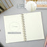Hardcover Spiral Notebook, College Ruled, A5 Small, 5x7, 160 Pages, Aesthetic Note Taking for School