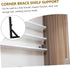 2pcs ULTECHNOVO Stainless Steel Folding Shelf Bracket Wall-Mounted Triangle Hinge for Table Bench Storage Rack