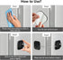 Heavy Duty Refrigerator Lock, Combination Lock for Cabinets, Drawers, Safety Lock, Easy Install, No Keys Needed
